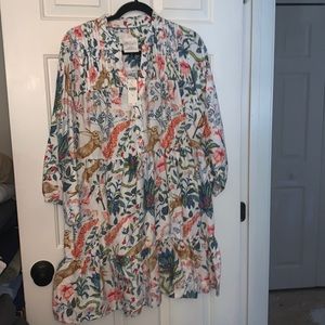 Anthropologie colorful pattern dress (TAG-never worn)
